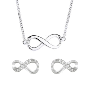 925 Sterling Silver Infinity Jewelry Set