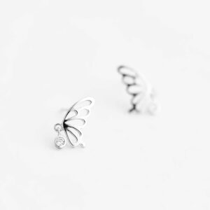 S925 Butterfly Silver Vintage Style Earrings
