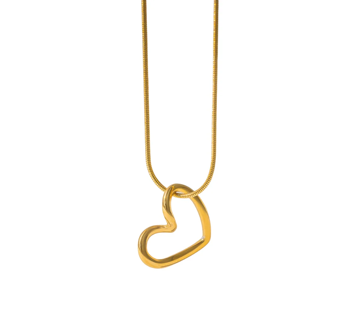 18KT Love Heart Pendant Jewelry