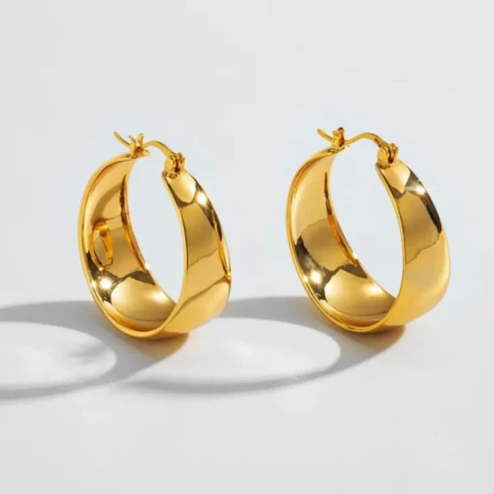 Fashion Geometric Hoop Earrings - Image 2