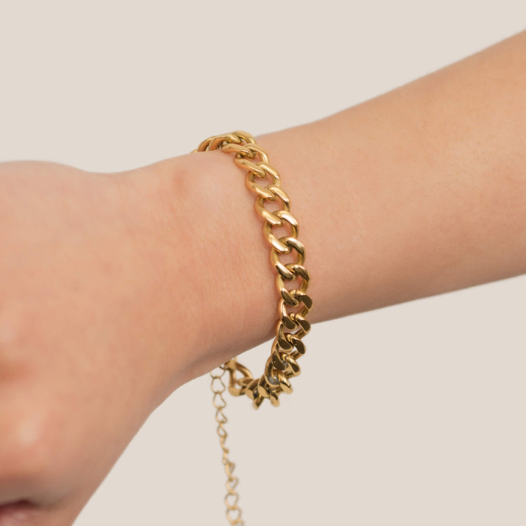 18k GOLD MIAMI CUBAN CHAIN BRACELET - Image 2