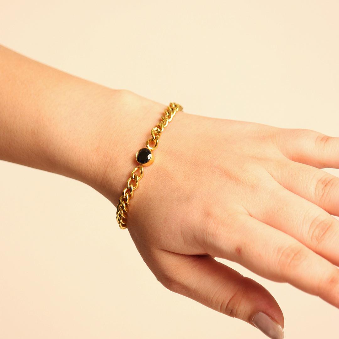 FARO CHUNKY CUBAN BRACELET/ 18K GOLD PLATED - Image 4