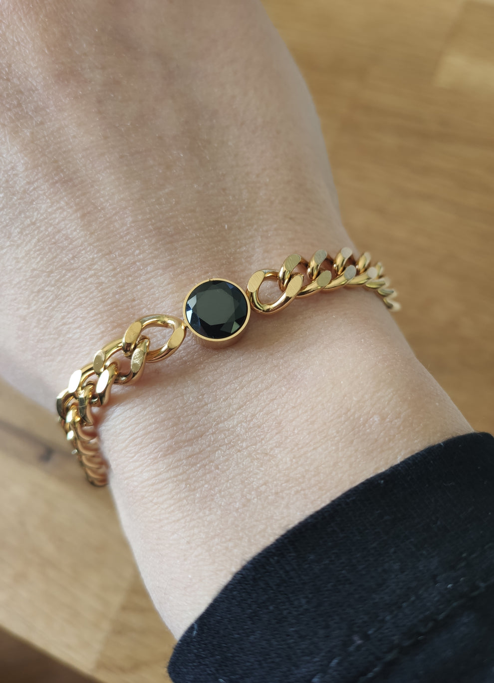 FARO CHUNKY CUBAN BRACELET/ 18K GOLD PLATED - Image 2
