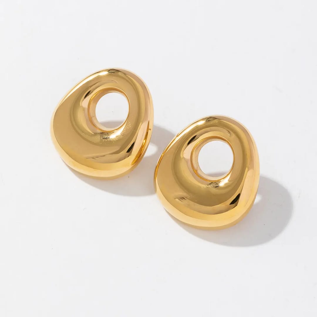 Trendy 18K Hoop Earrings